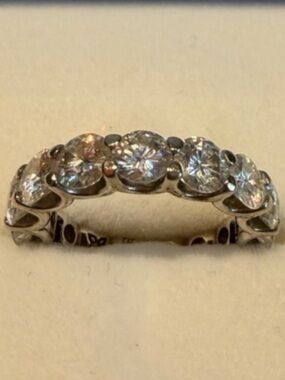 Authentic Charles & Colvard 5 Carat Band  GORGEOUS 😍  💍
